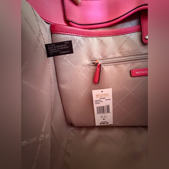 Michael Kors Voyager LG Multifunction Tote Shoulder Bag Hibiscus - Picture 13 of 14